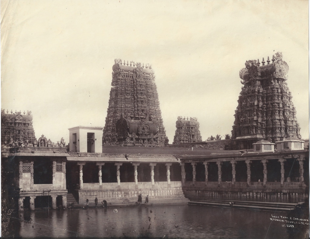 Meenakshi Amman Temple-Old Madurai in 1945-Tamil Nadu-India மதுரை மீனாட்சி அம்மன் கோயில்